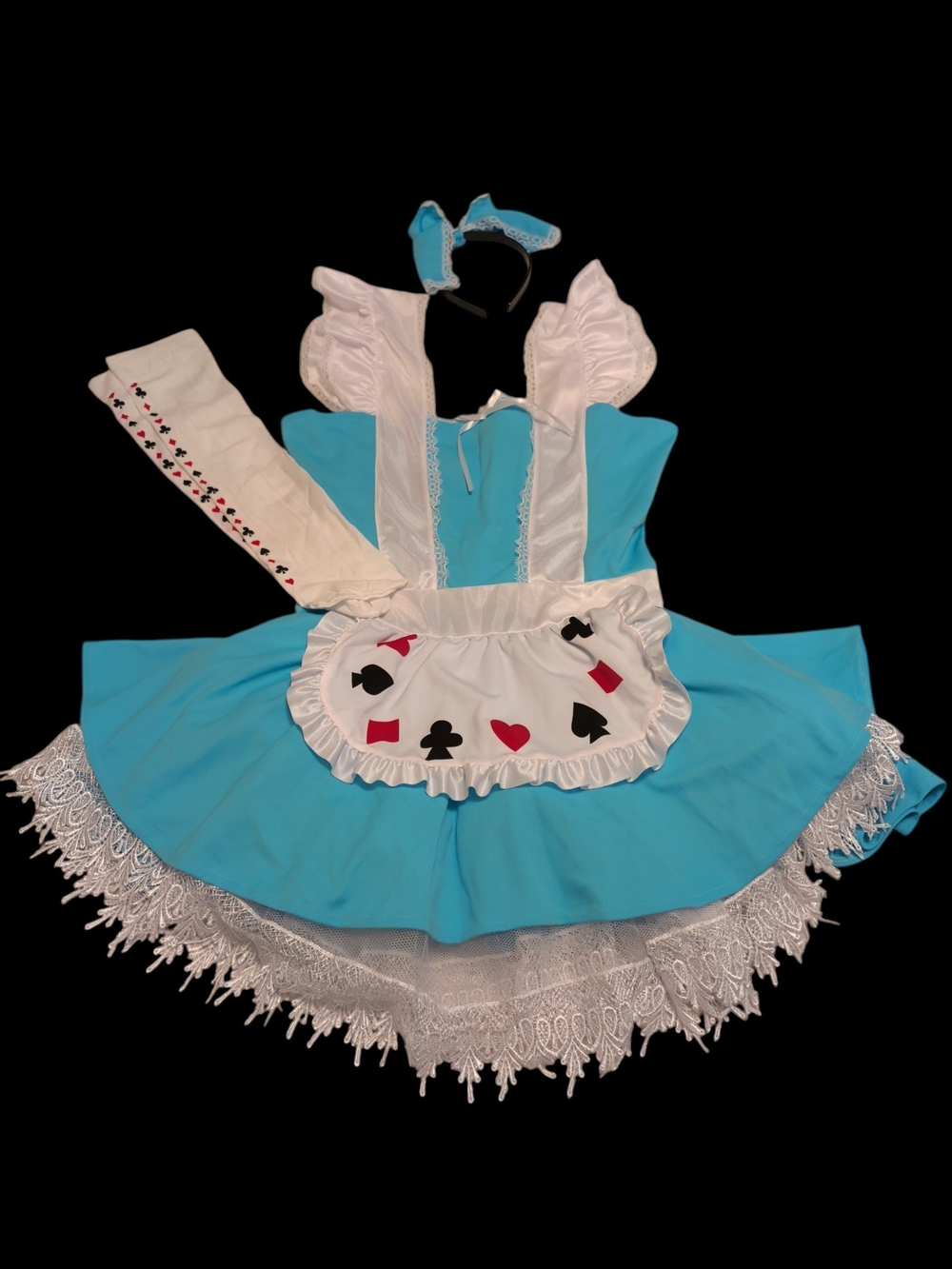 New W/Out Tags Leg Avenue Alice In Wonderland Costume Size L